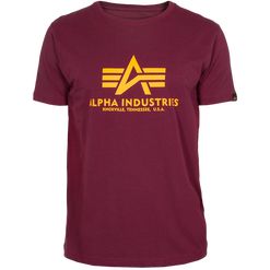 Alpha Industries Tričko  Basic T-Shirt bordové XXL