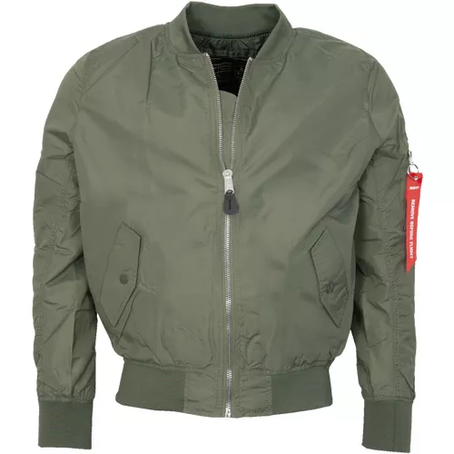 Bunda MA1 Bomber Fliegerjacke Sommer olivová